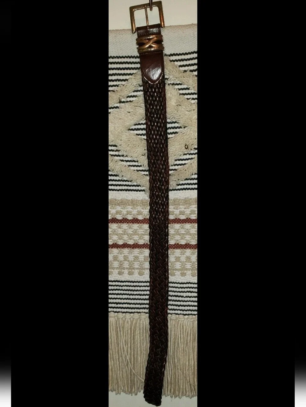 Vintage Braided Brighton BeltTwo-Tone, Gold & Silver Hardware